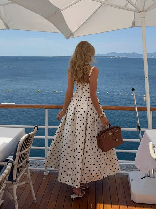 Vestido Maxi de Lunares