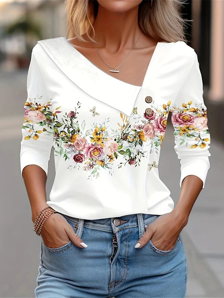 Blouses with Floral Print