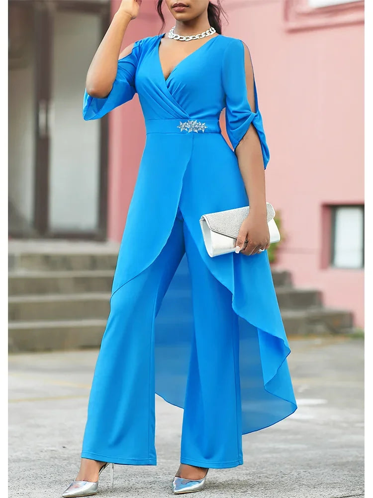 Conjunto de Noche Talla Grande de Chiffon