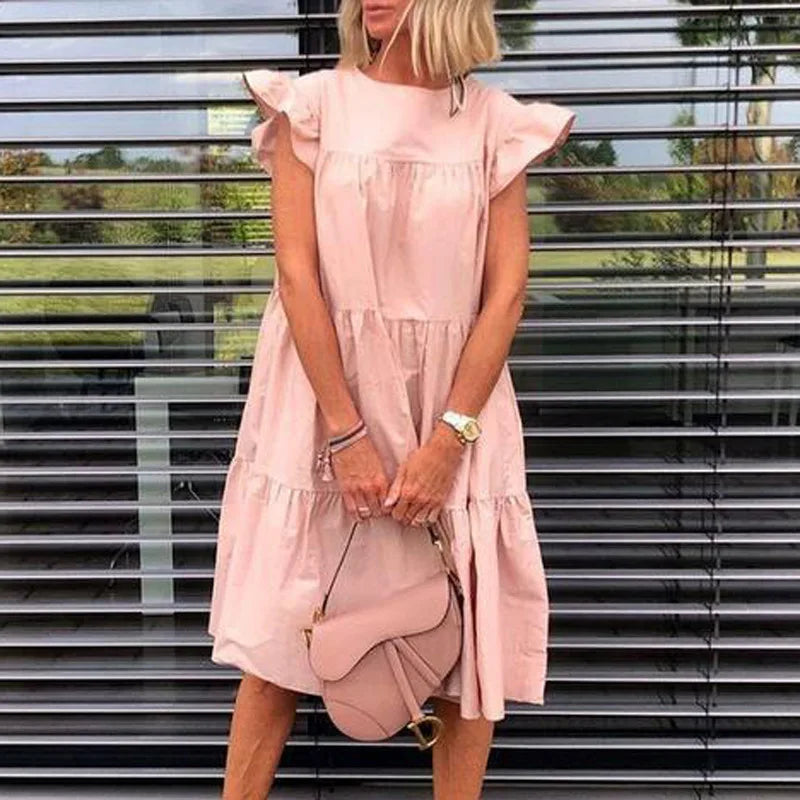 Ruffled Midi Dress