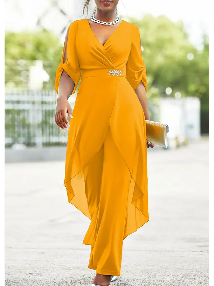 Conjunto de Noche Talla Grande de Chiffon