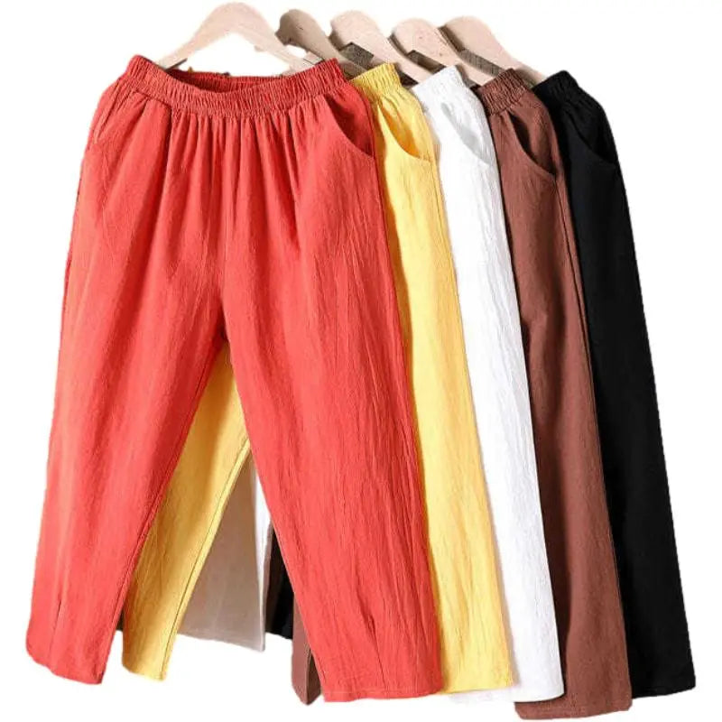 Pantalón de Algodón y Lino