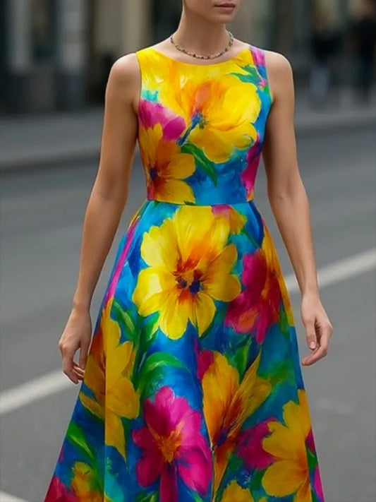 Vestido Midi Estilo Británico