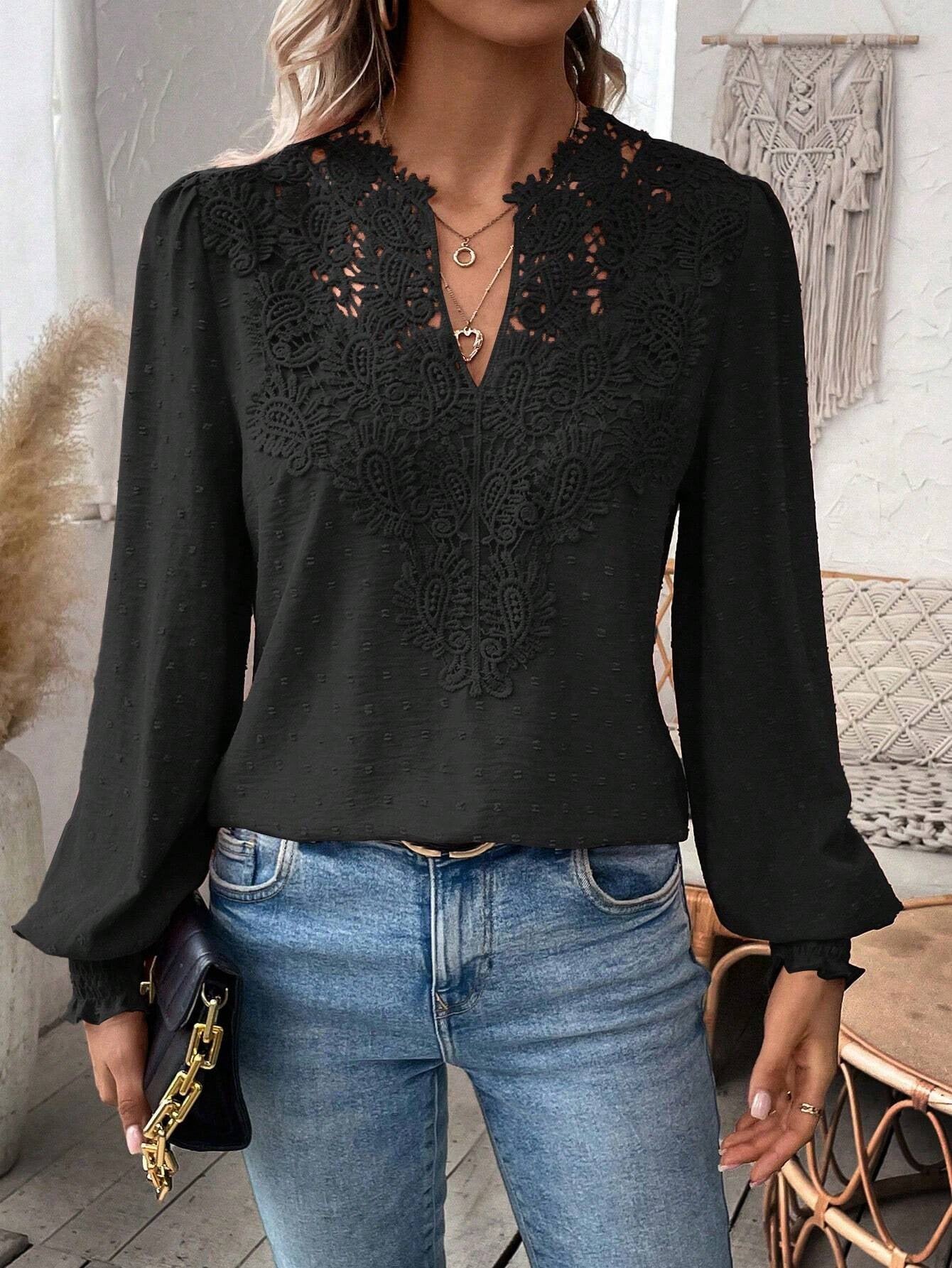 Blusa Elegante de Encaje