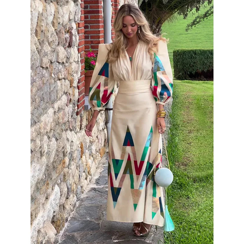 Vestido Estampado Geométrico S-XXL