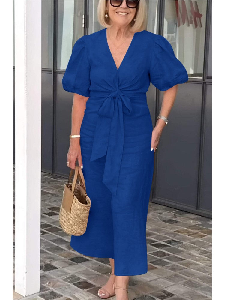 Vestido Plus Size Casual para Primavera y Verano