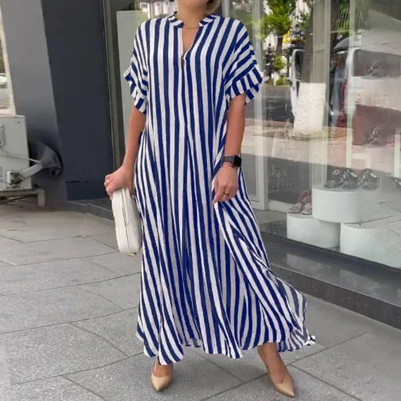 Vestido Largo a Rayas S-XXXL