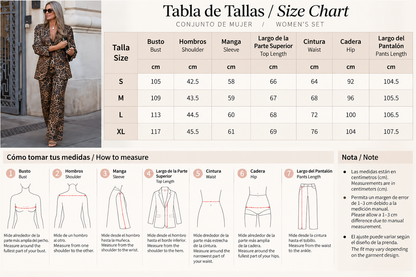 Conjunto de Blazer y Pantalón con Estampado Animal