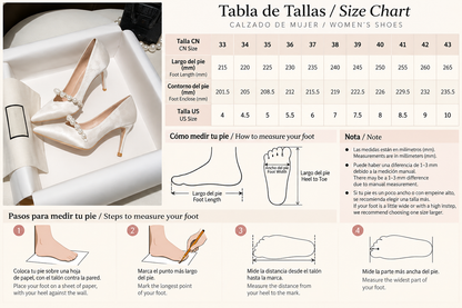 Zapatos de Tacón Satinados con Perlas