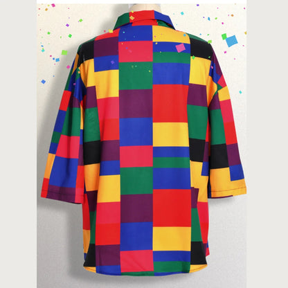 Colorful Geometric Print Shirt