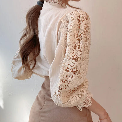 Lace Patchwork Blouse