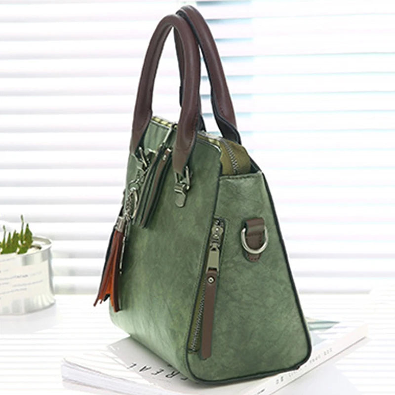 Bolsos Vintage de PU estilo Boston