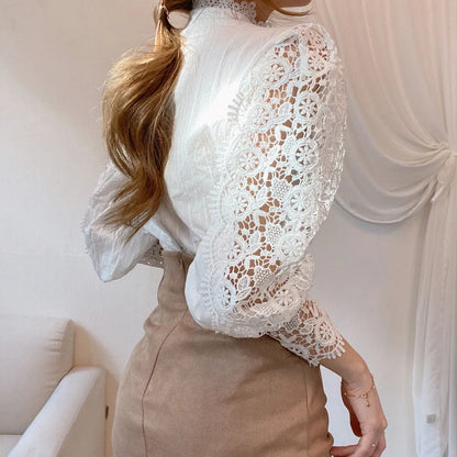 Lace Patchwork Blouse