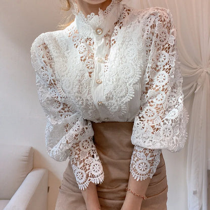 Lace Patchwork Blouse