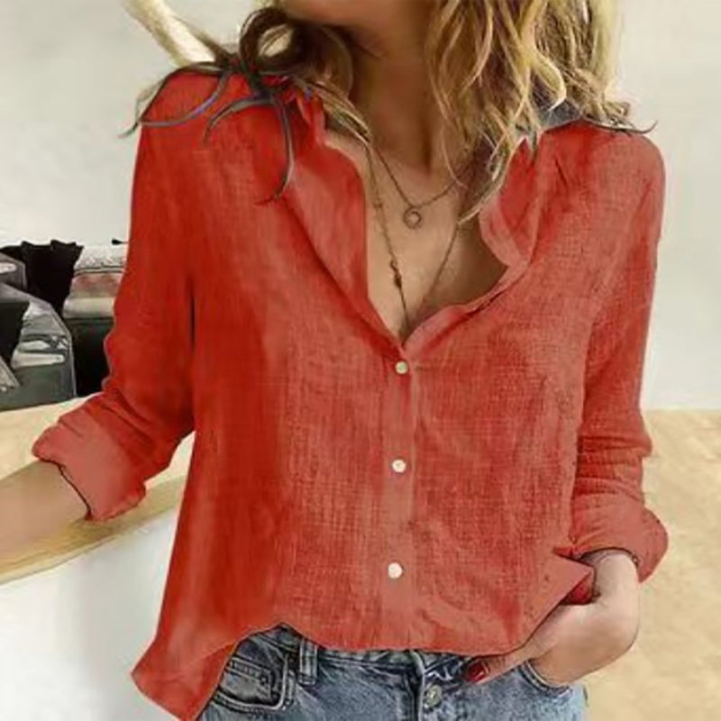 Elegant Cotton and Linen Shirt