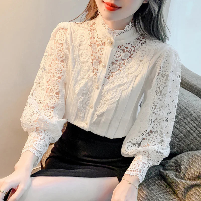 Lace Patchwork Blouse