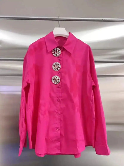 Blusa Casual de Algodón