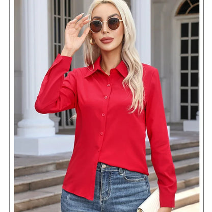 Camisa de Mujer de Tallas Grandes – Estilo Ejecutivo