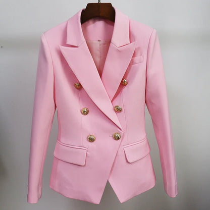 Blazer Femenino Slim Fit con Botones Metálicos