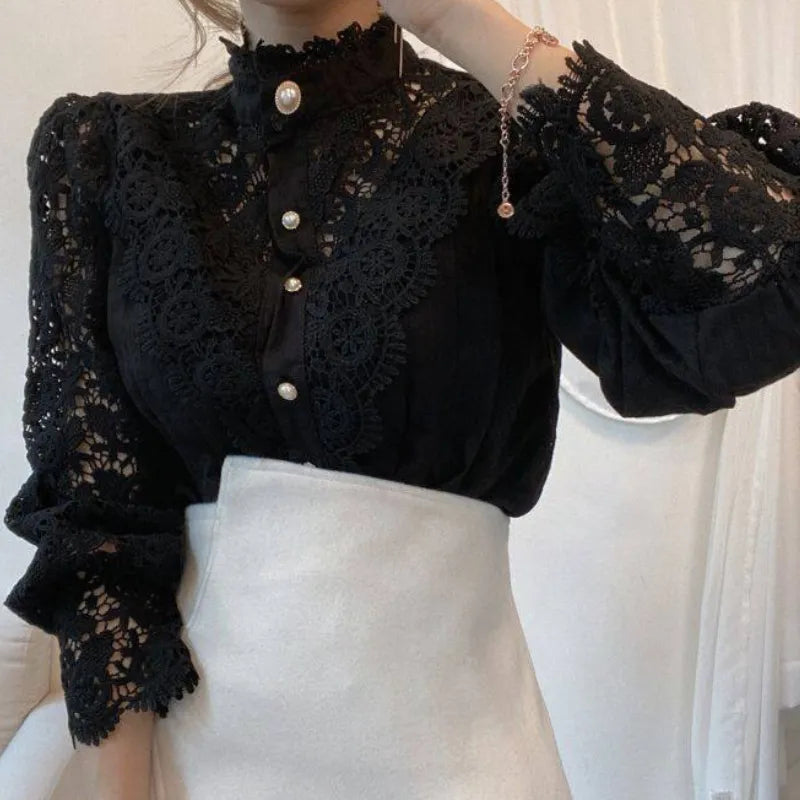 Lace Patchwork Blouse