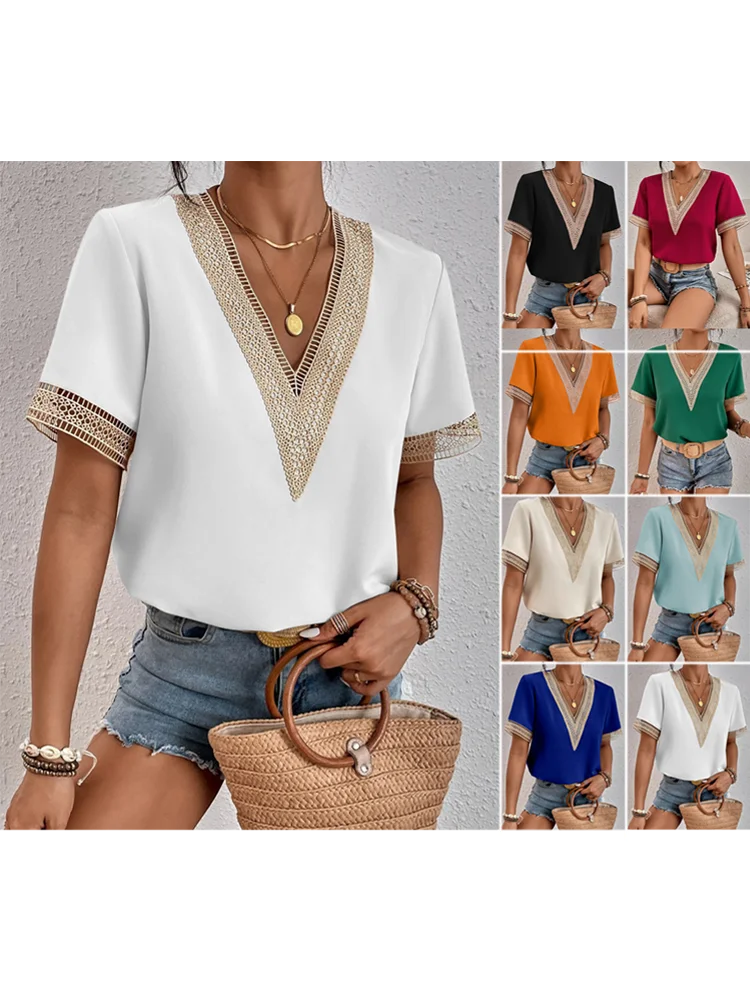 Blusa Casual con Encaje