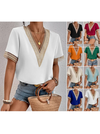 Blusa Casual con Encaje