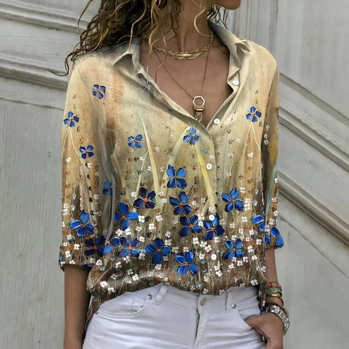 Blusa Casual Diseño Estampado S-5XL