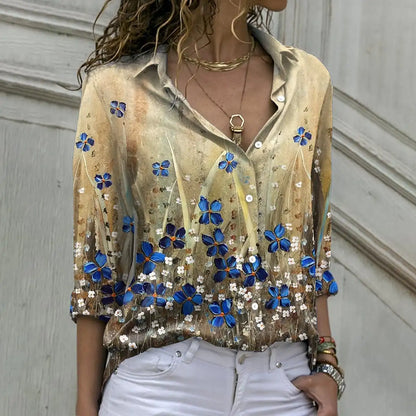 Blusa Casual Diseño Estampado S-5XL