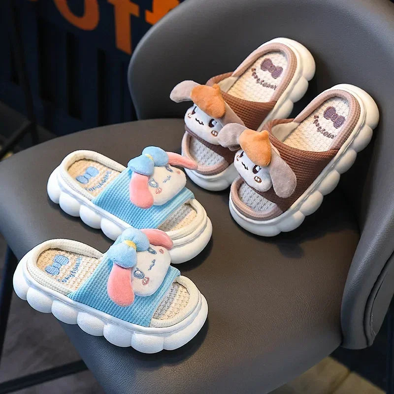 Linen Slippers for Children