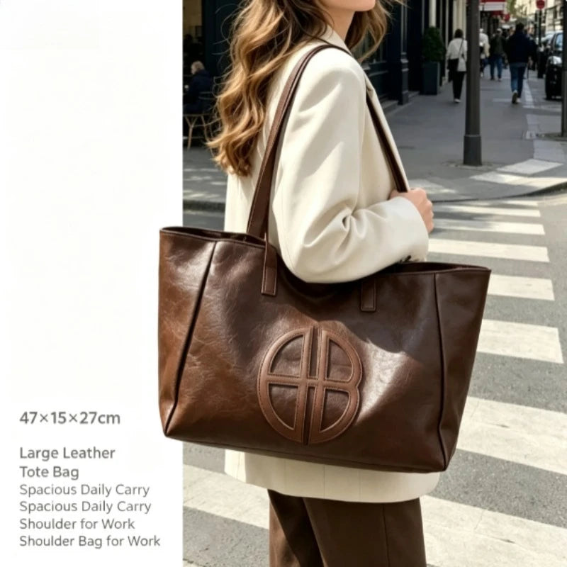 Bolso Tote Grande de Hombro con Diseño Clásico
