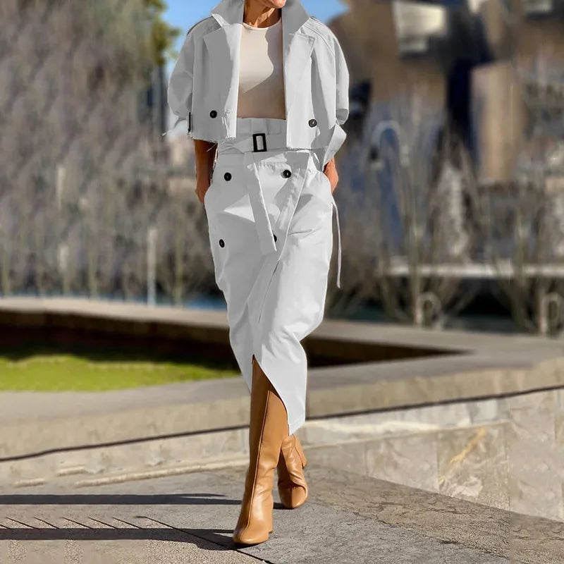 Conjunto Elegante de Dos Piezas S-XXL