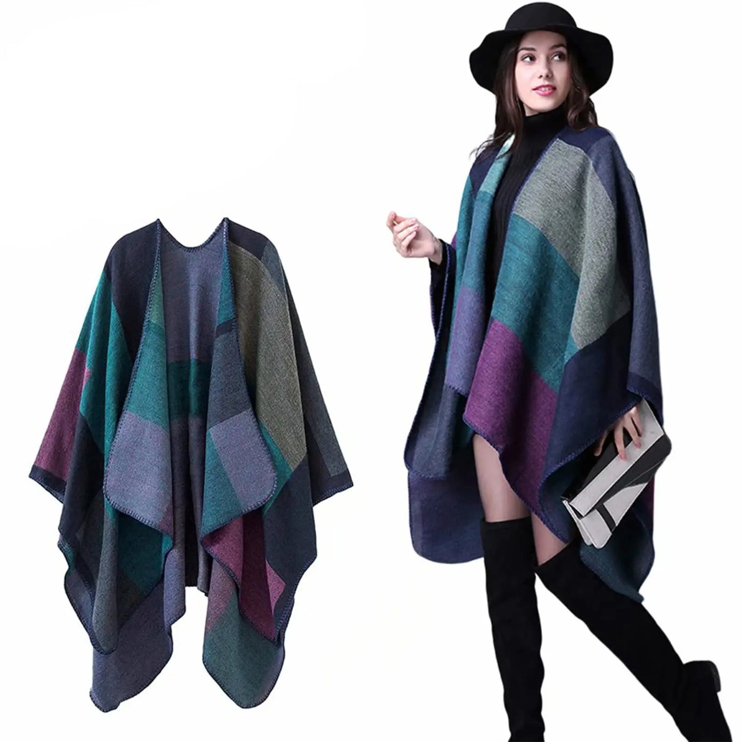 Poncho Invernal de Cachemira