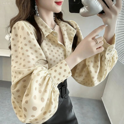 Blusa Elegante Manga Farol S-3XL