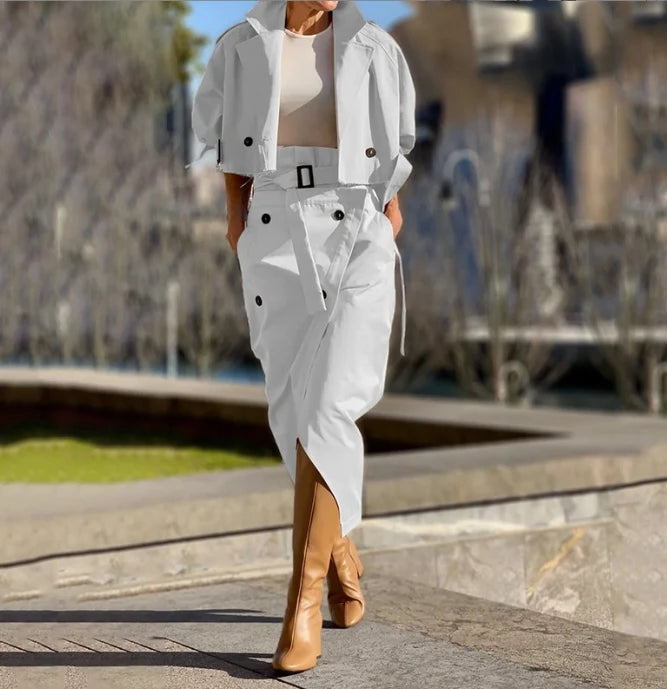 Conjunto Elegante de Dos Piezas S-XXL