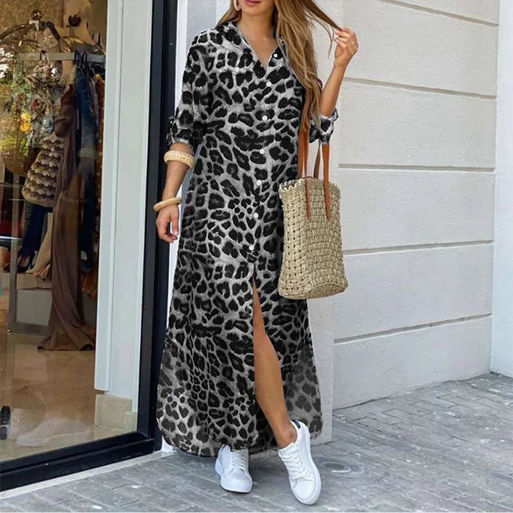 Vestido Camisero Animal Print