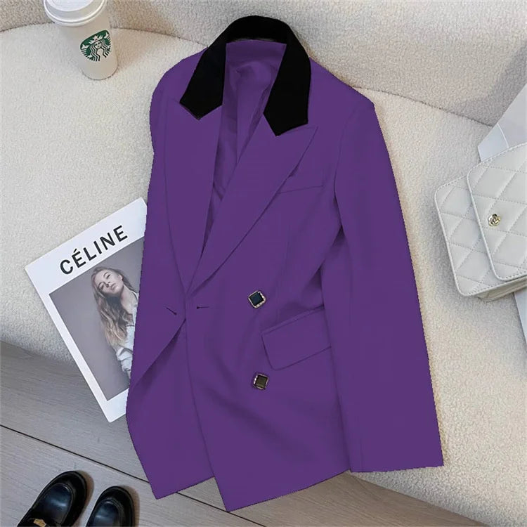 Blazer de Diseño Coreano Elegante