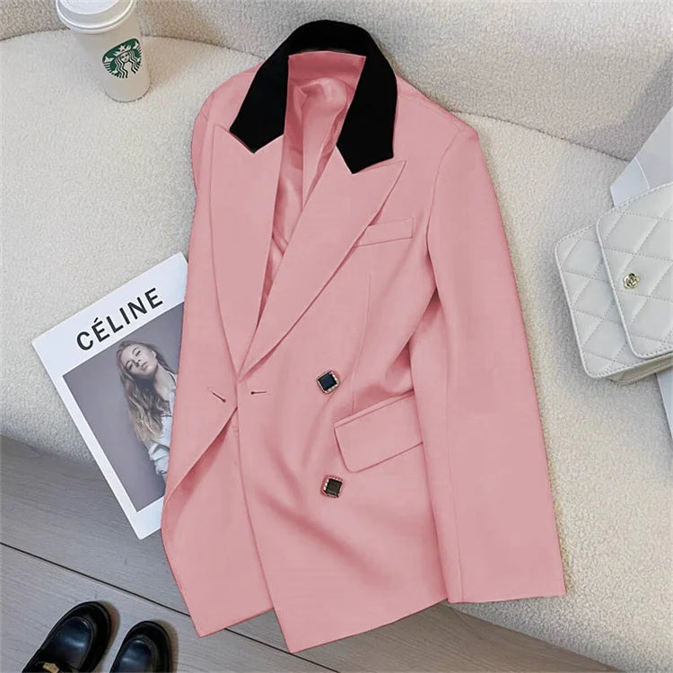Blazer de Diseño Coreano Elegante