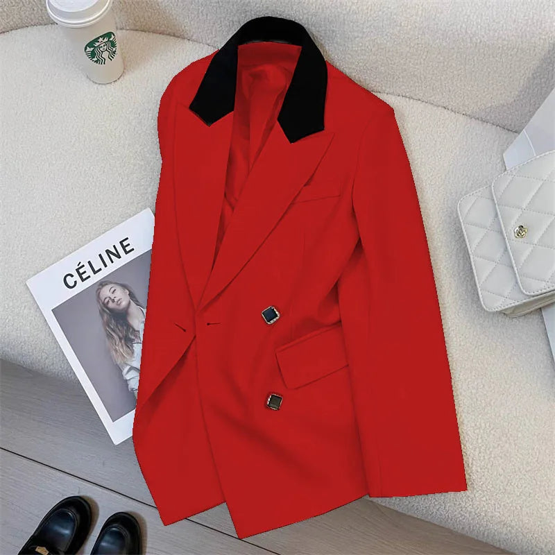 Blazer de Diseño Coreano Elegante