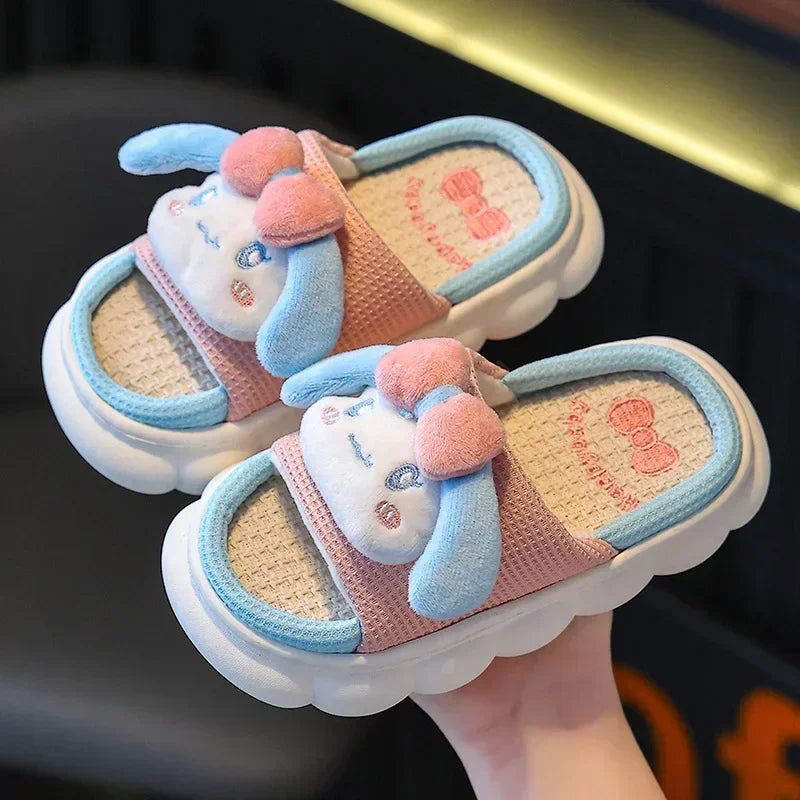 Linen Slippers for Children