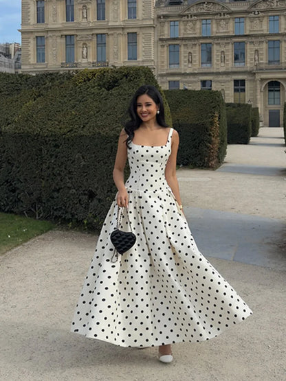 Vestido Maxi de Lunares