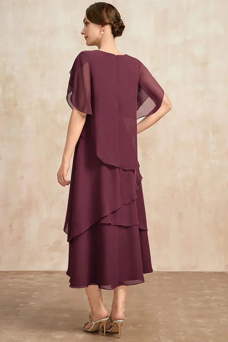 Plus Size Chiffon Dress