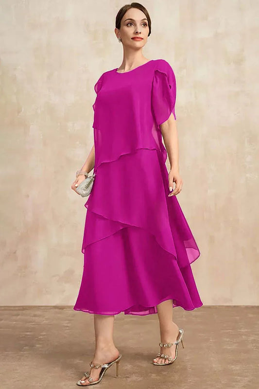 Plus Size Chiffon Dress