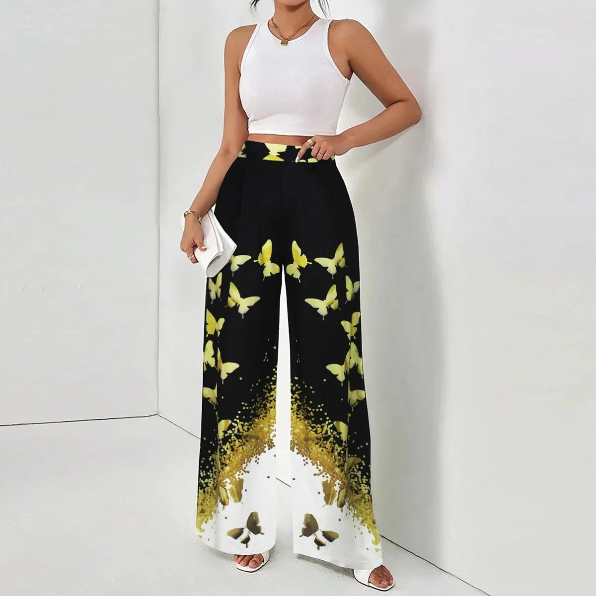 Pantalón Estampado Gráfico