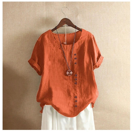 Bohemian Linen and Cotton Blouse (S - XXL)