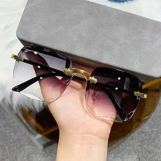 Set de 3 Gafas de Sol Cuadradas sin Montura para Mujer