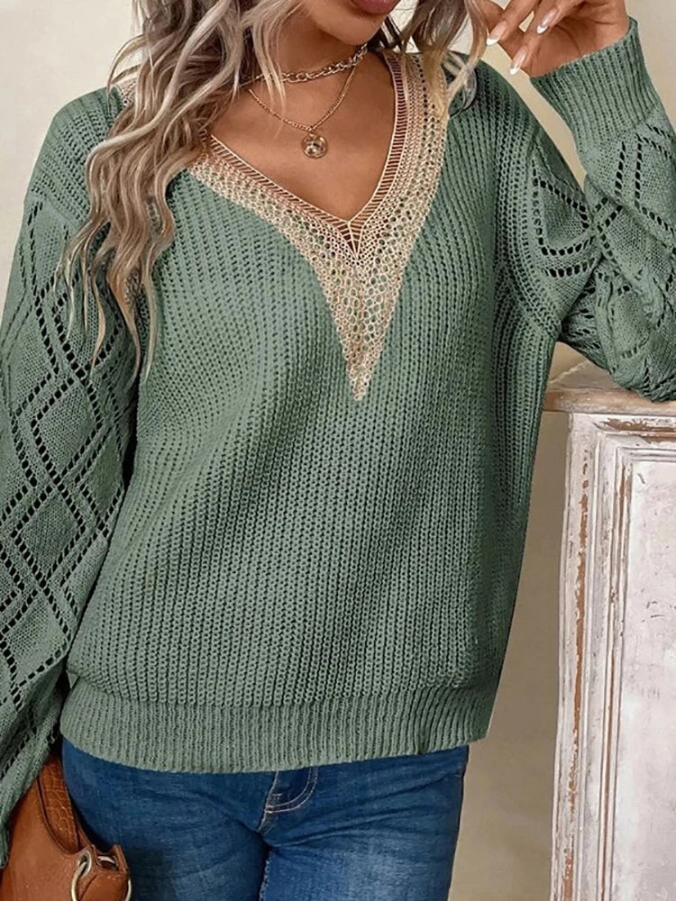 Loose V-Neck Sweater