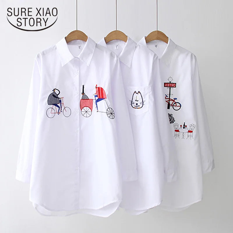Blusa Casual de Manga Larga