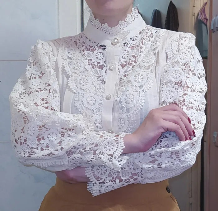 Lace Patchwork Blouse