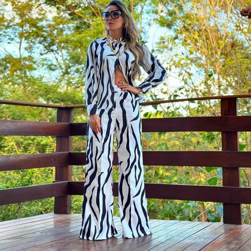 Conjunto Casual Fashion Estampado S-2XL