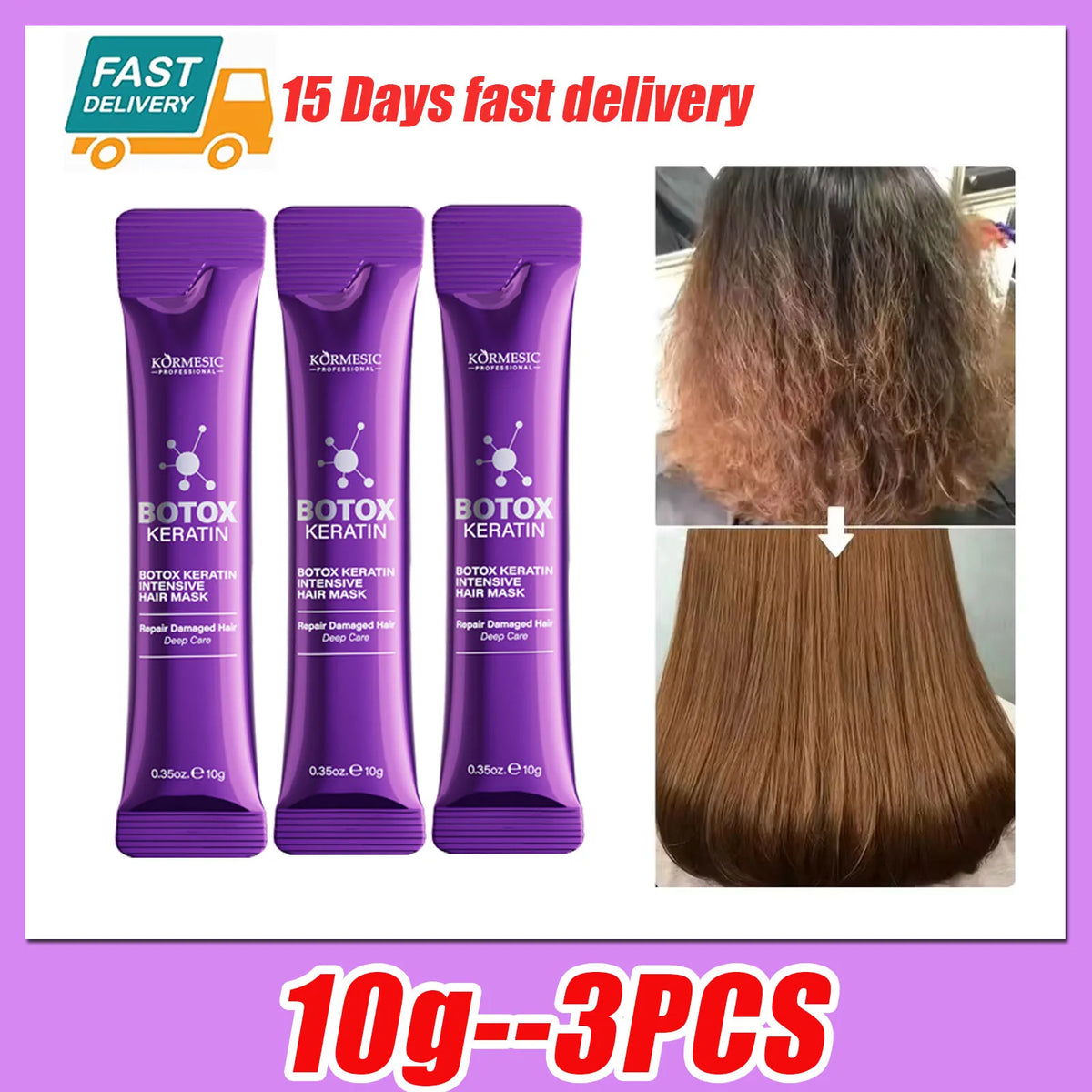 Mascarilla Capilar con Queratina de 10 g